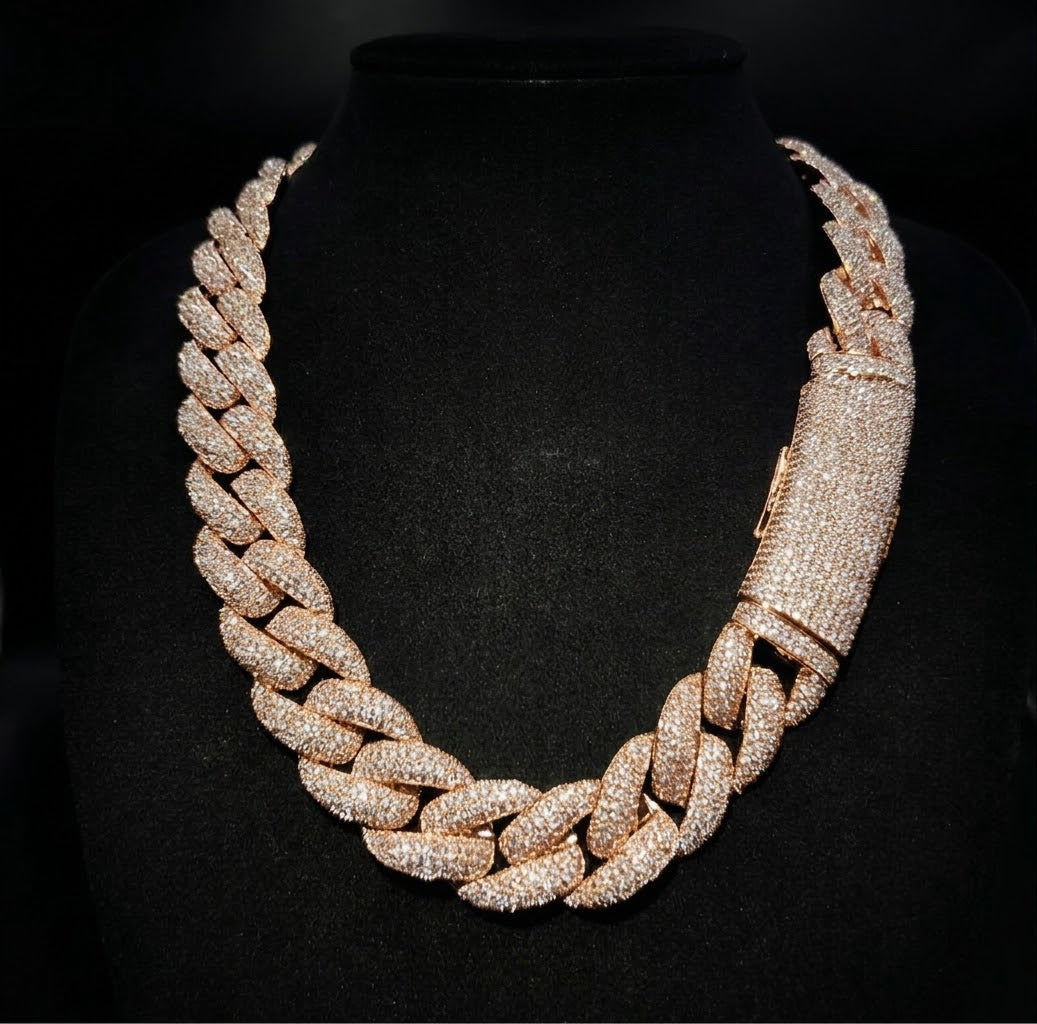 Cuban Link Chain — 20MM — Rose