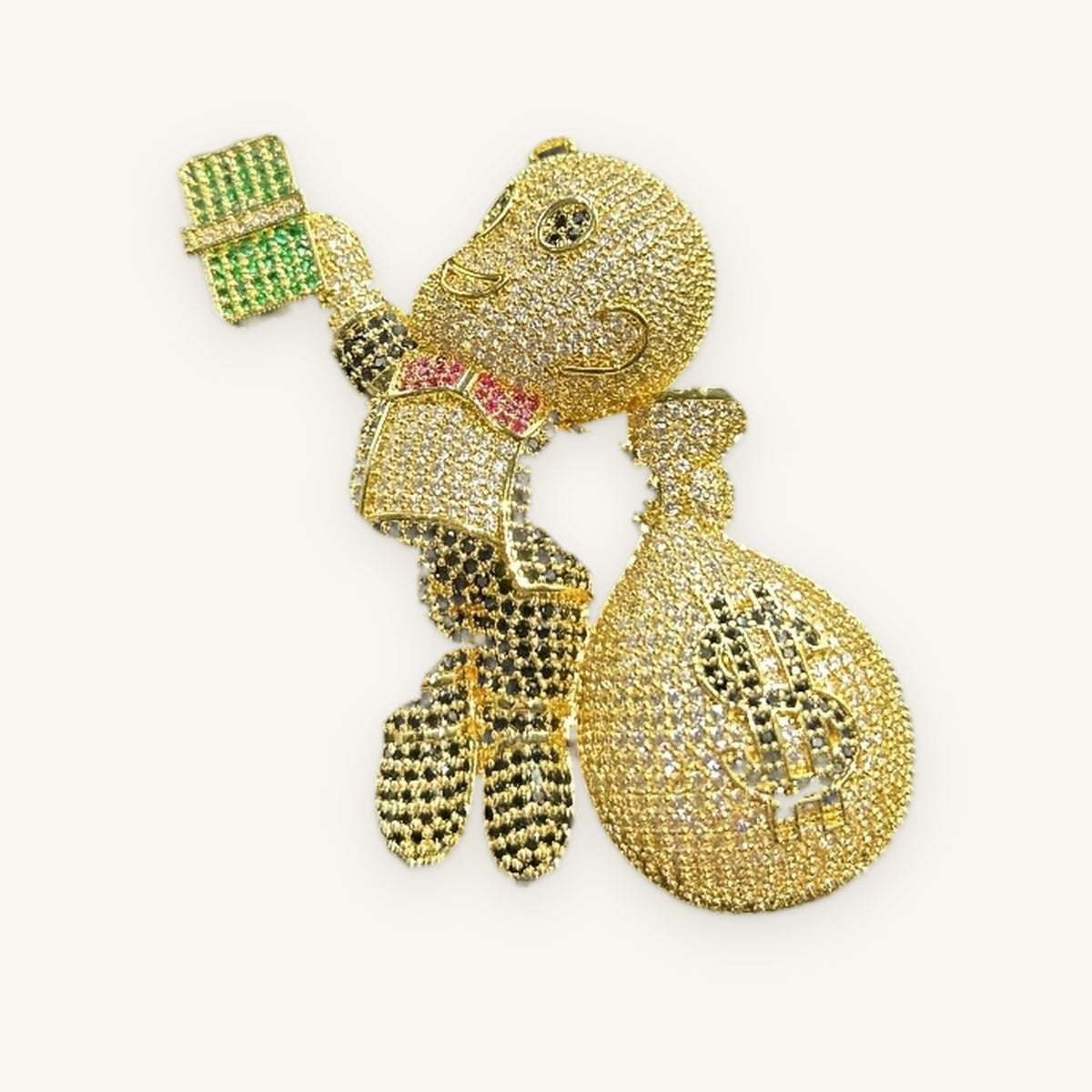 Money Bag Kid Pendant in gold tone, OMBI BAG 01