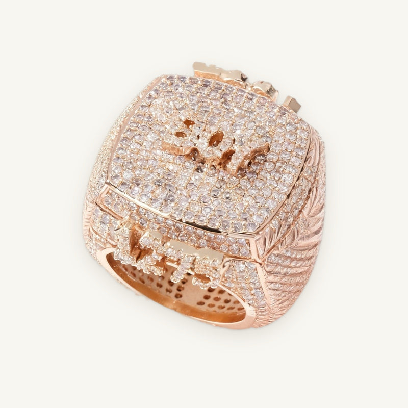 Custom 3-Name Ring in rose-gold tone, OMBI LEGACY 01