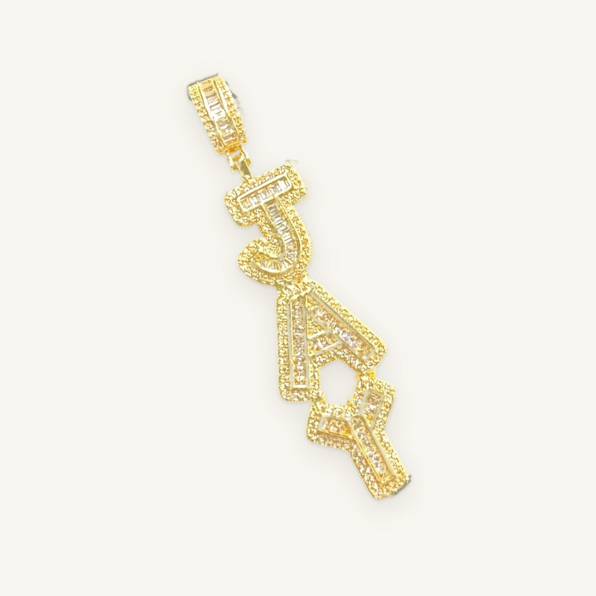 Custom Vertical Letters in gold tone, OMBI TOWER 01