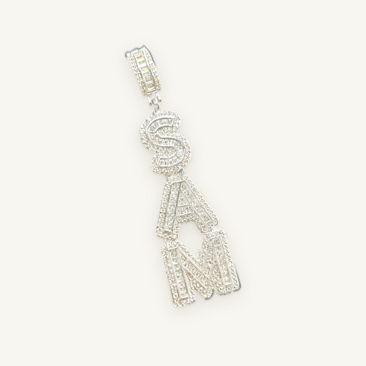 Custom Vertical Letters in silver tone, OMBI TOWER 01