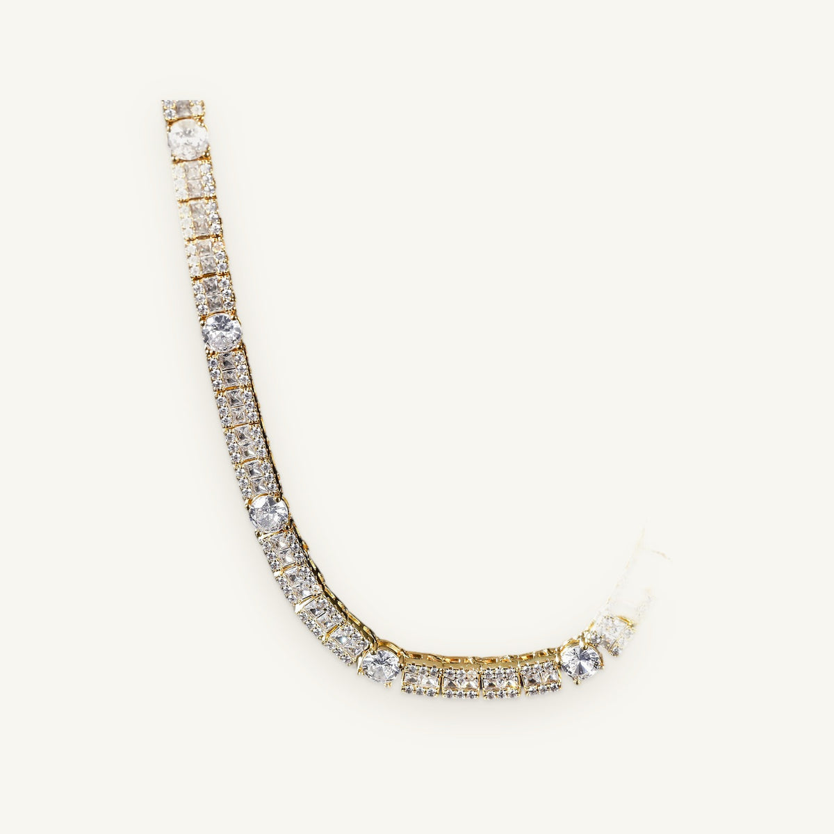 6mm Cluster Tennis Chain in gold tone, OMBI ICICLE 02