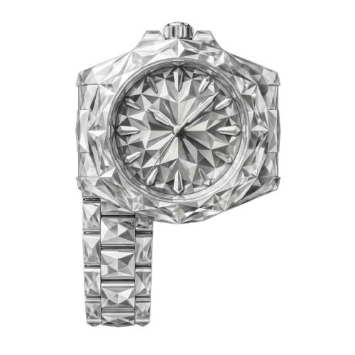 Watch shaped as the letter P